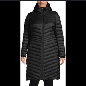 Lands’ End | Women’s Outerwear | Packable Down Coat | size LP 14-16 | black